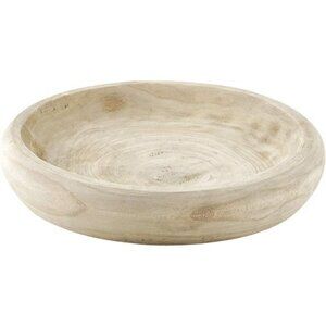 Santa Barbara Design Studio Wood Serving Bowl, Hand Carved Paulownia Wood